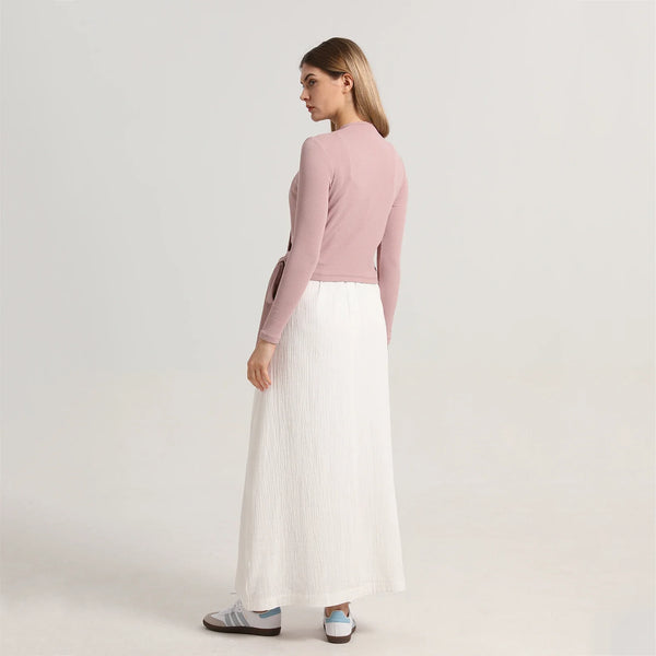Cotton Bliss: Spring Wrap Tee & Strap Dress Set